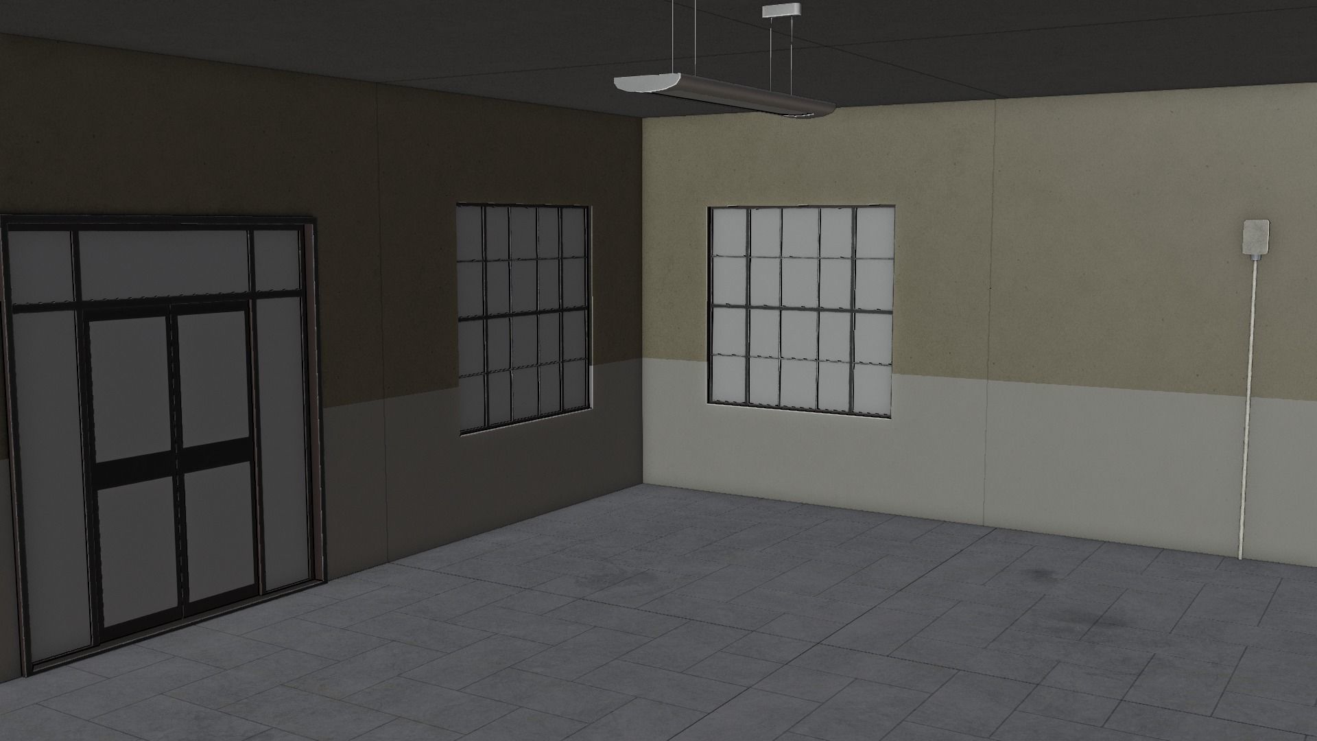 Modular Workshop Buildings Low-poly 3D model_31