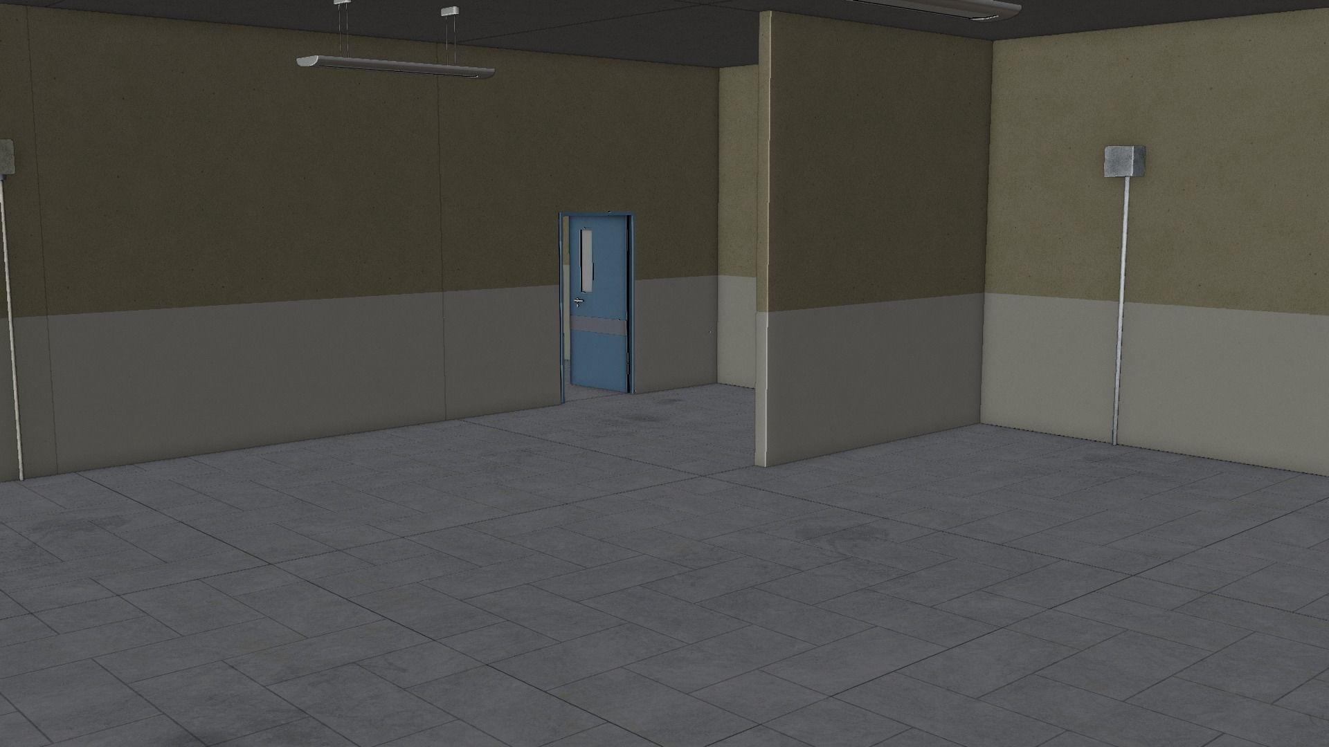 Modular Workshop Buildings Low-poly 3D model_35