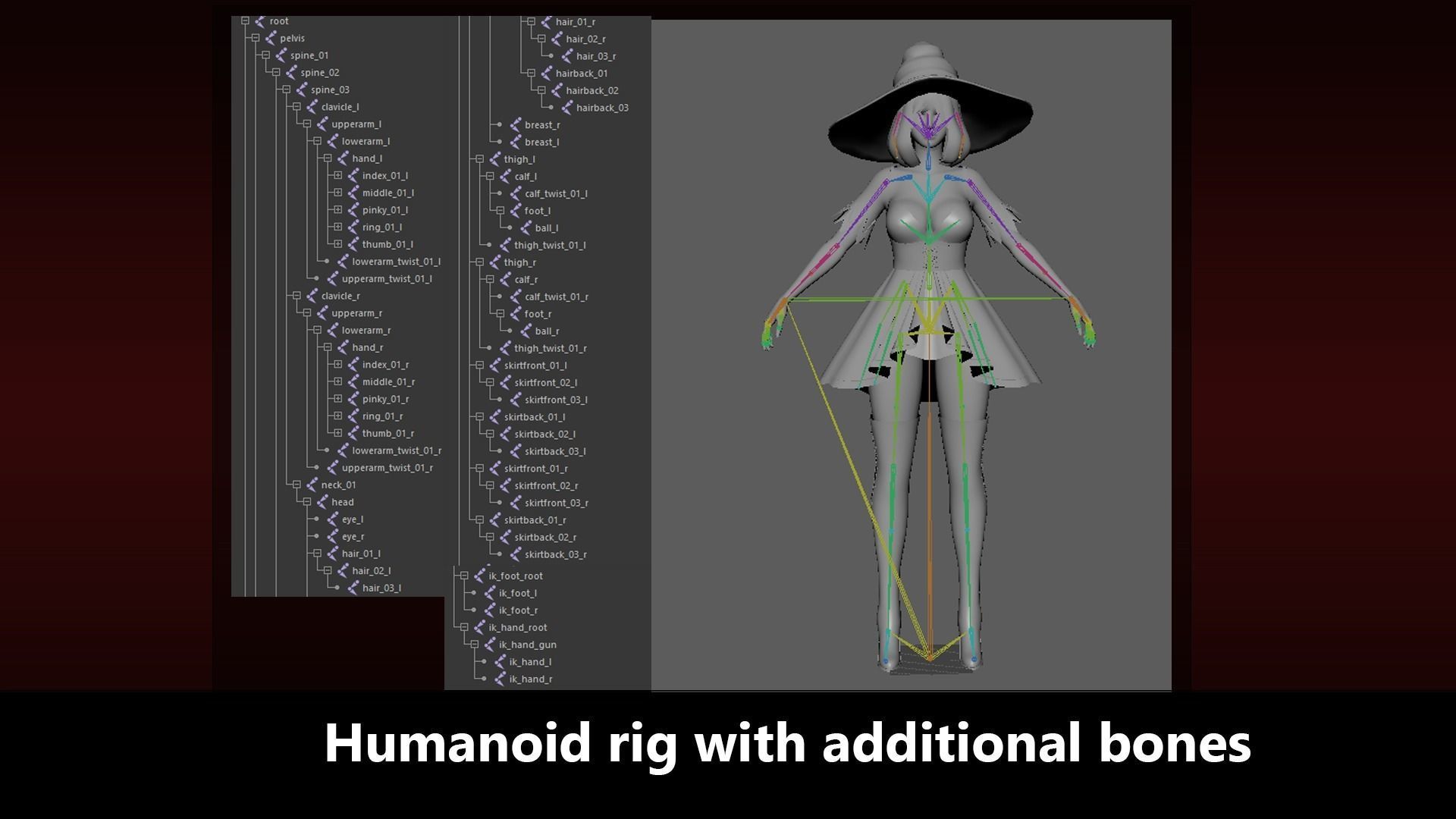 Witch Girl Mona Low-poly 3D model_8