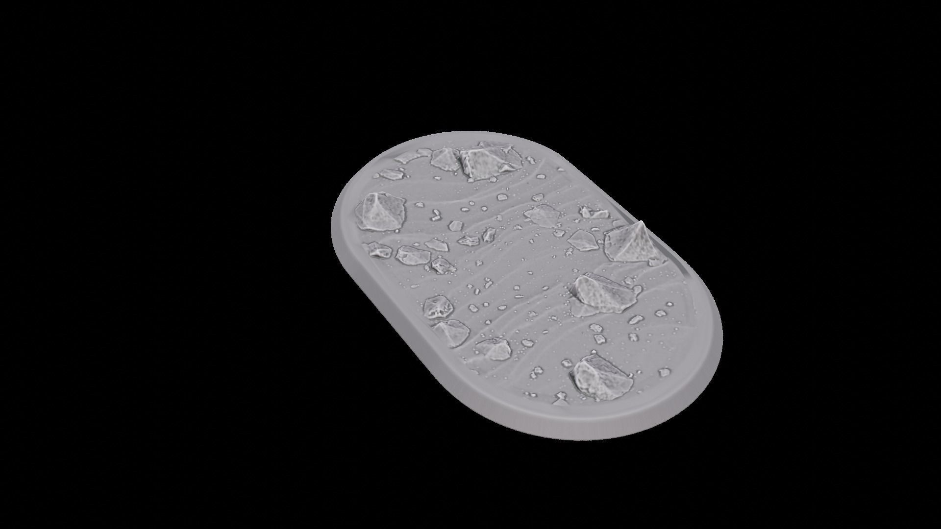 Rocky Beach miniature Bases massive pack 3D print model_33