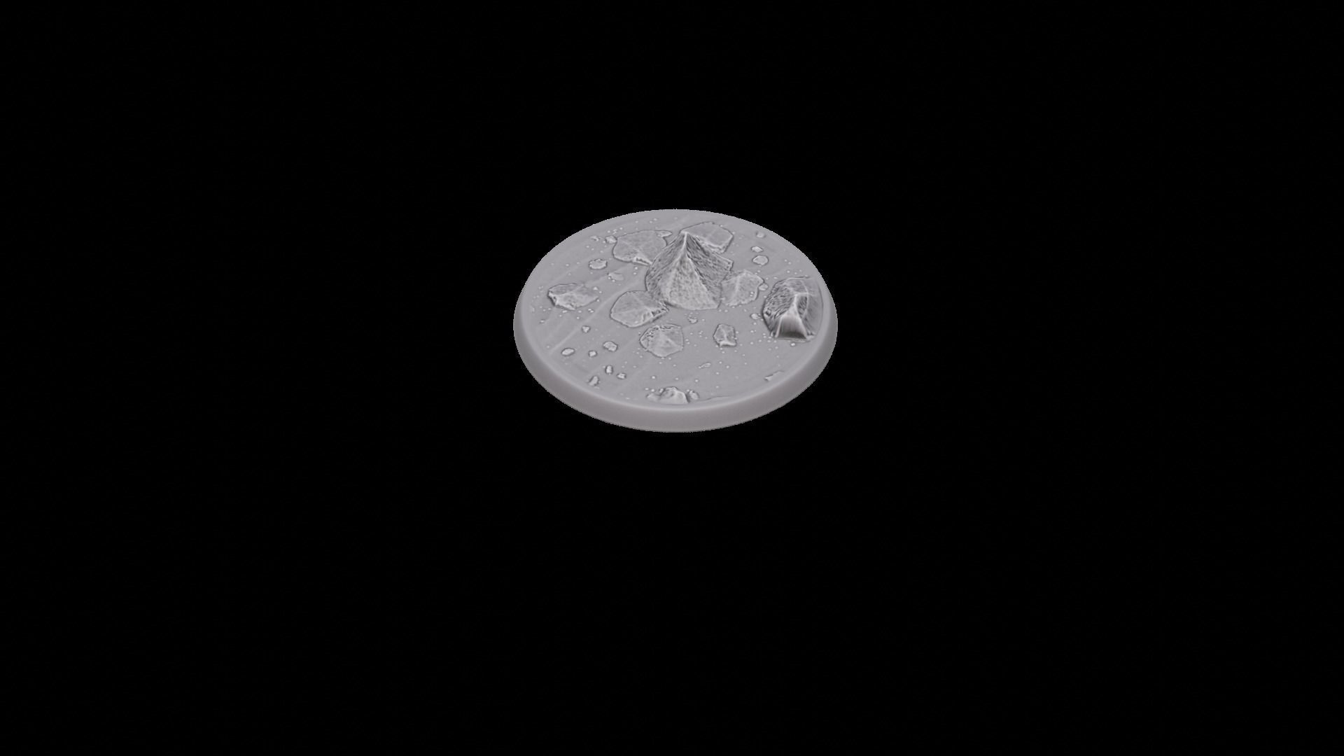 Rocky Beach miniature Bases massive pack 3D print model_13