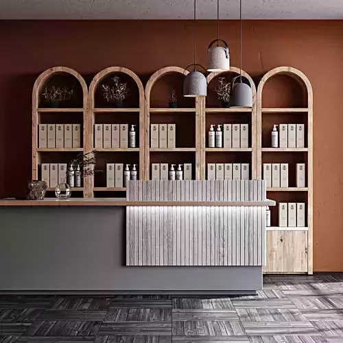 Modern Elegance Retail Store Interior  3D Max 