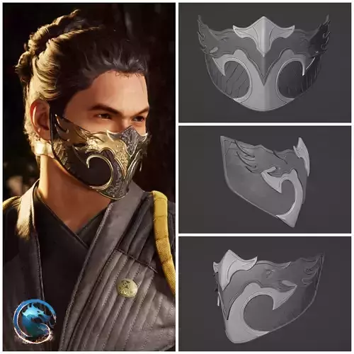 Scorpion mask from MK1 - Ferocious Fighter