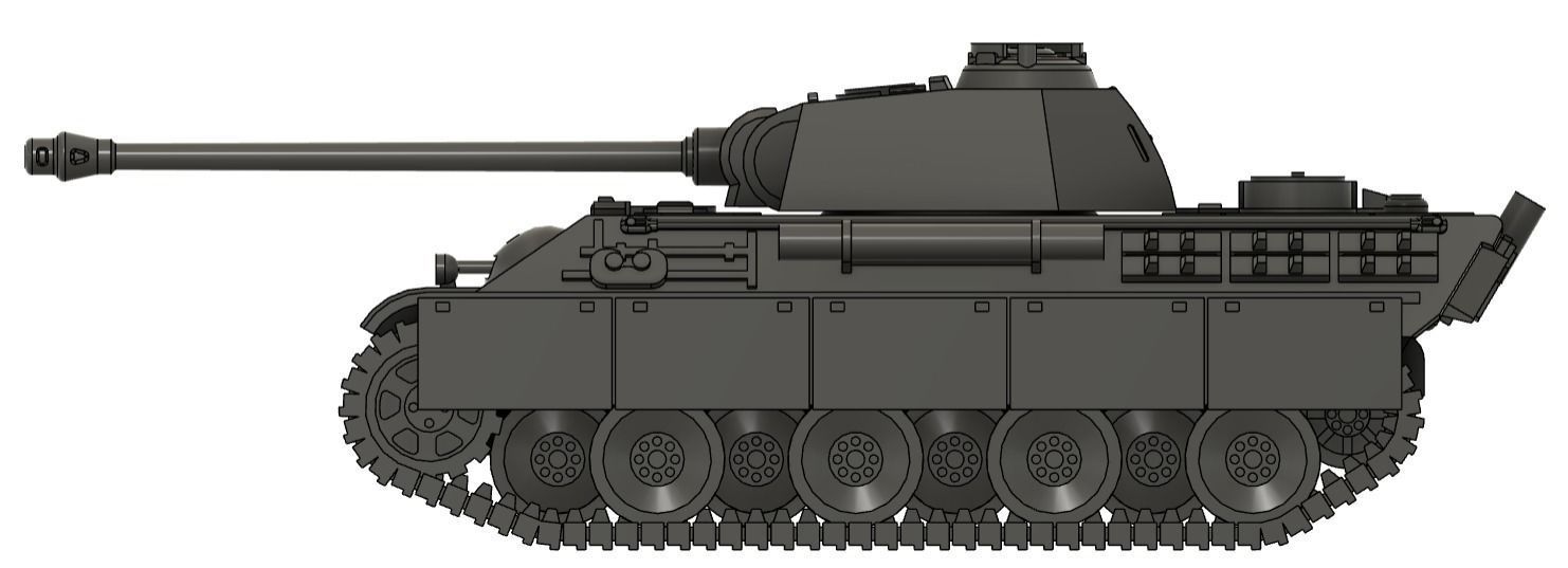 Panzerkampfwagen V Panther- Ausf G 3D print model_4