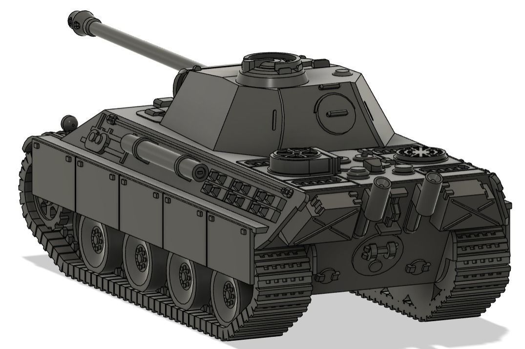 Panzerkampfwagen V Panther- Ausf G 3D print model_2