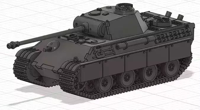 Panzerkampfwagen V Panther- Ausf G 3D print model