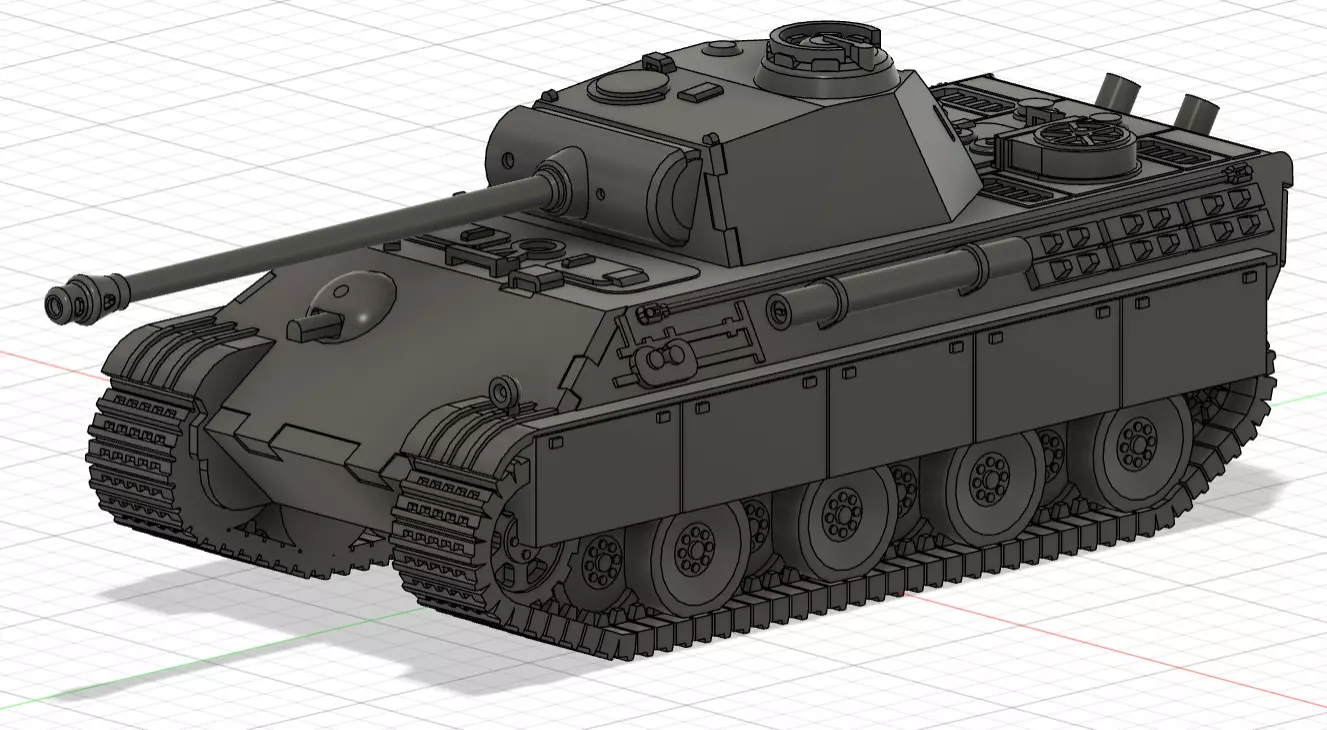 Panzerkampfwagen V Panther- Ausf G 3D print model_0