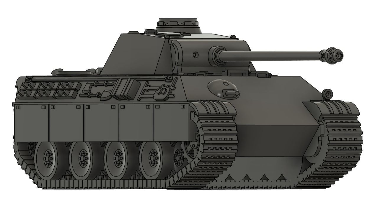 Panzerkampfwagen V Panther- Ausf G 3D print model_3
