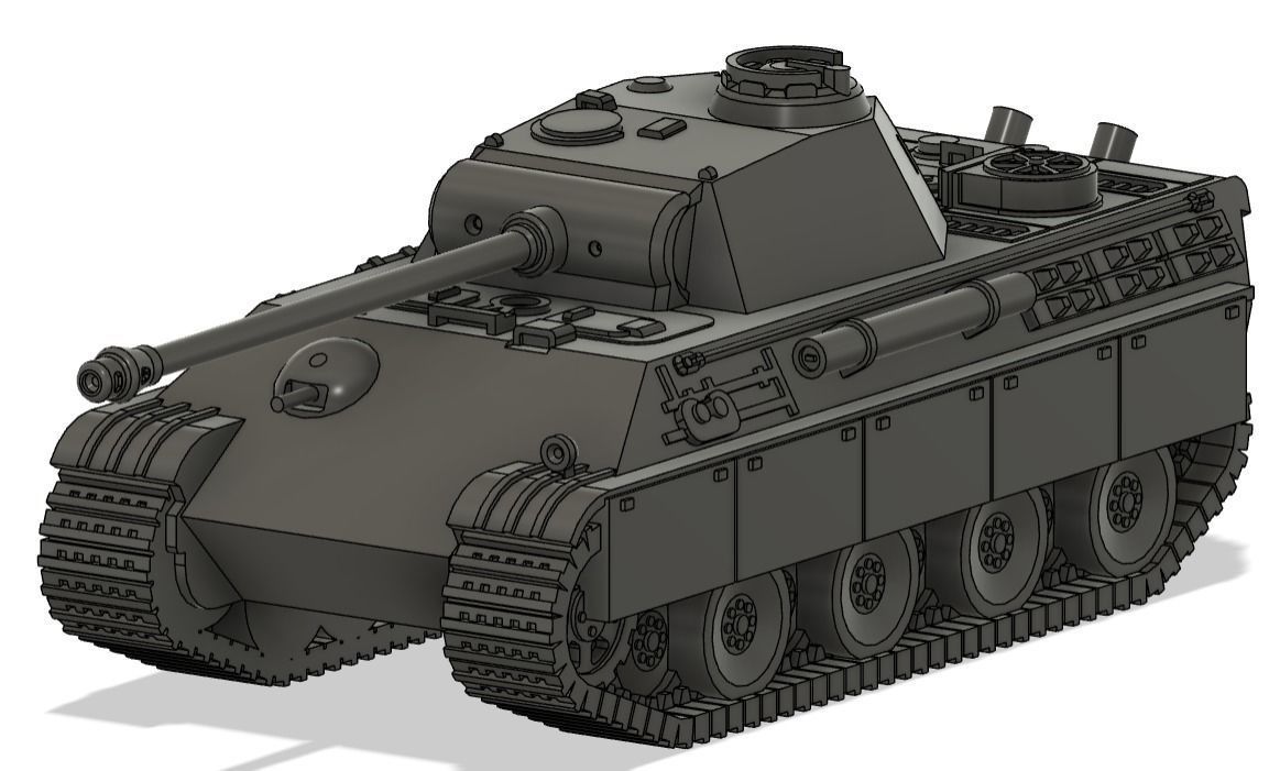 Panzerkampfwagen V Panther- Ausf G 3D print model_1