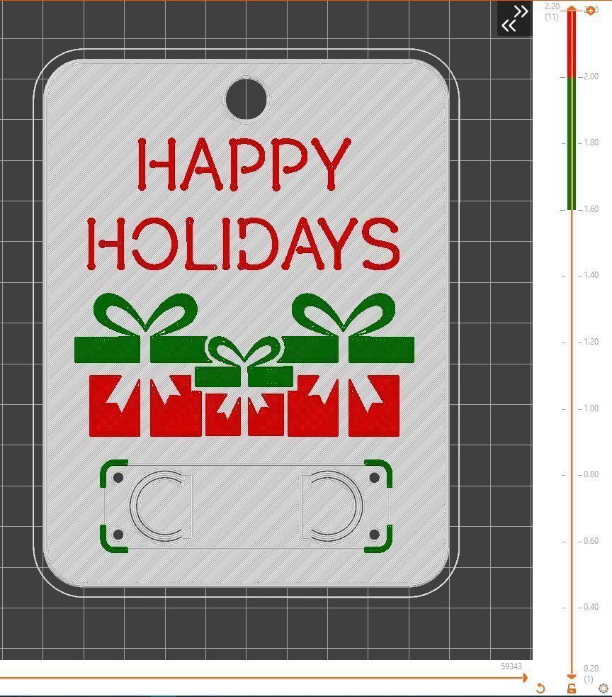 Christmas Money Card holder by AM-MEDIA gift Cash Teen gadget 3D print model_1