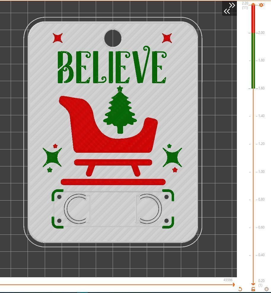 Christmas Money Card holder by AM-MEDIA gift Cash Teen gadget 3D print model_1