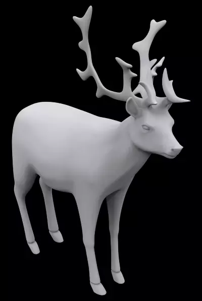 Reindeer deer 3D print model_0