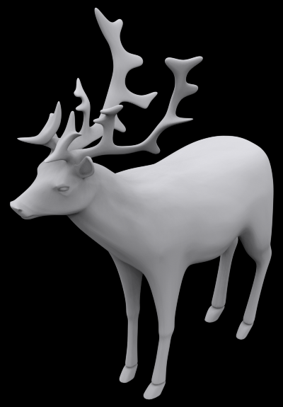 Reindeer deer 3D print model_1