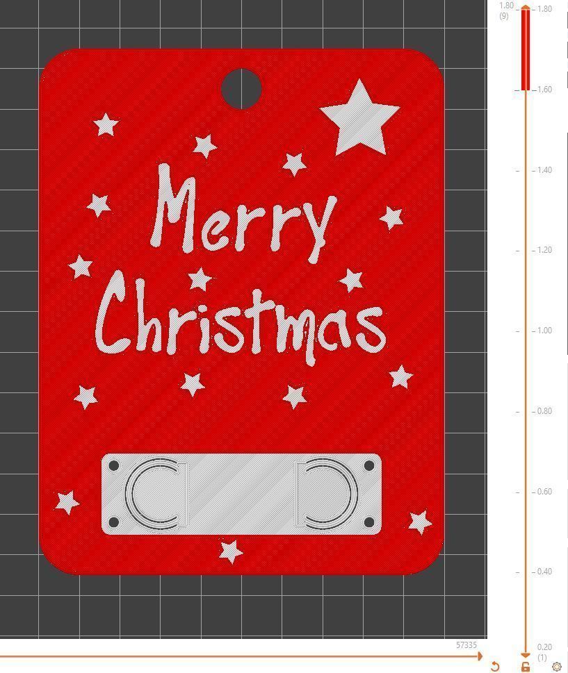 Christmas Money Card holder by AM-MEDIA gift Cash Teen gadget 3D print model_1