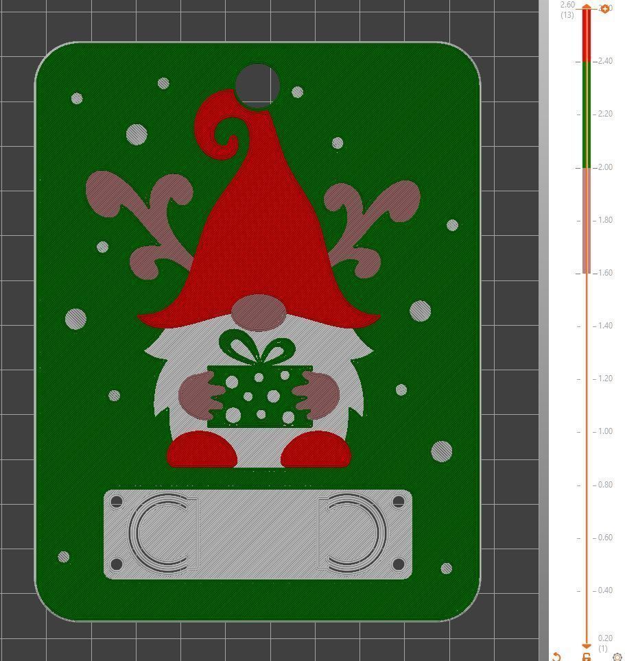 Christmas Money Card holder by AM-MEDIA gift Cash Teen gadget 3D print model_1