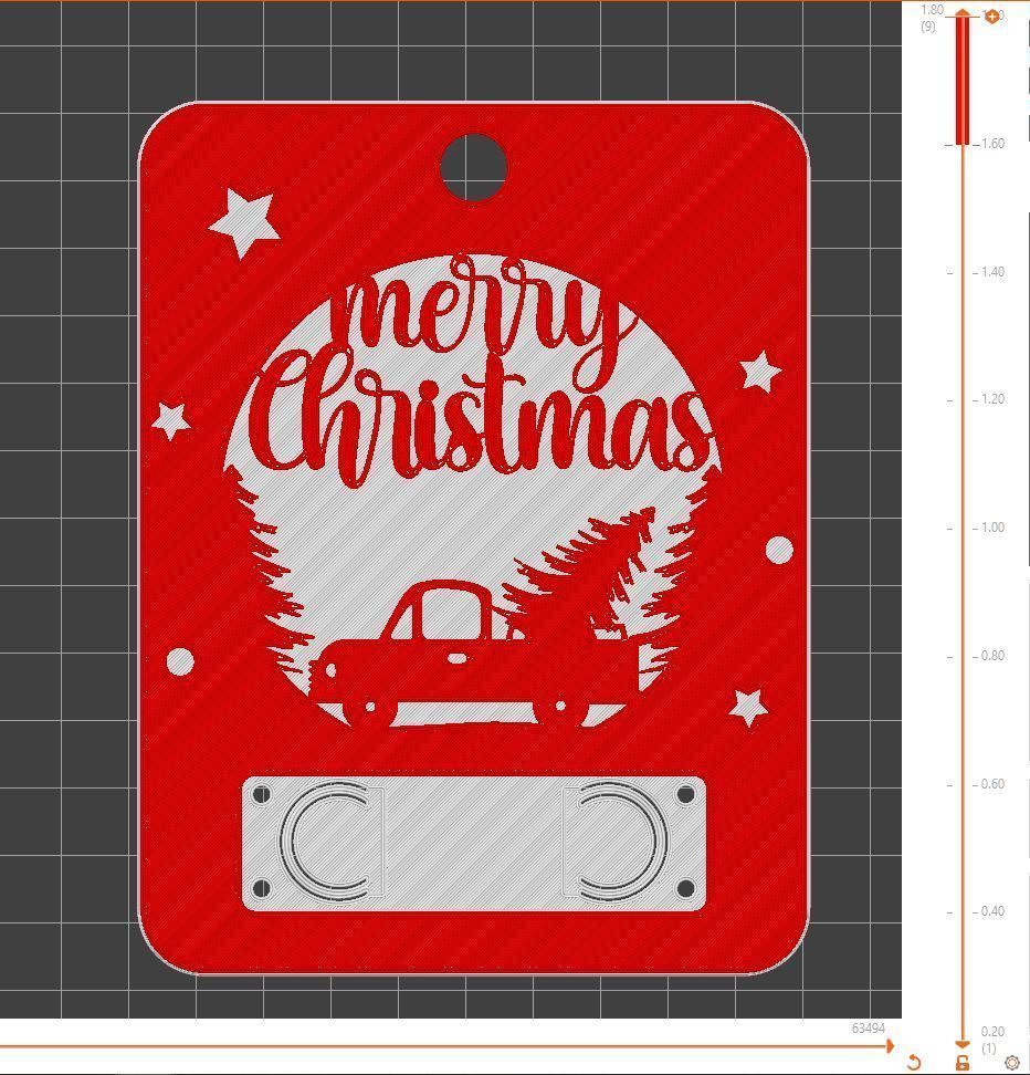 Christmas Money Card holder by AM-MEDIA gift Cash Teen gadget 3D print model_1