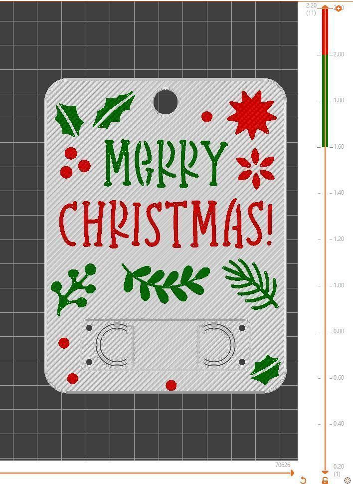 Christmas Money Card holder by AM-MEDIA gift Cash Teen gadget 3D print model_1