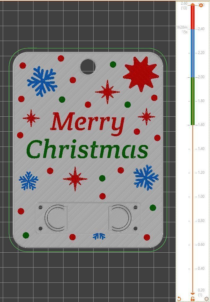 Christmas Money Card holder by AM-MEDIA gift Cash Teen gadget 3D print model_1