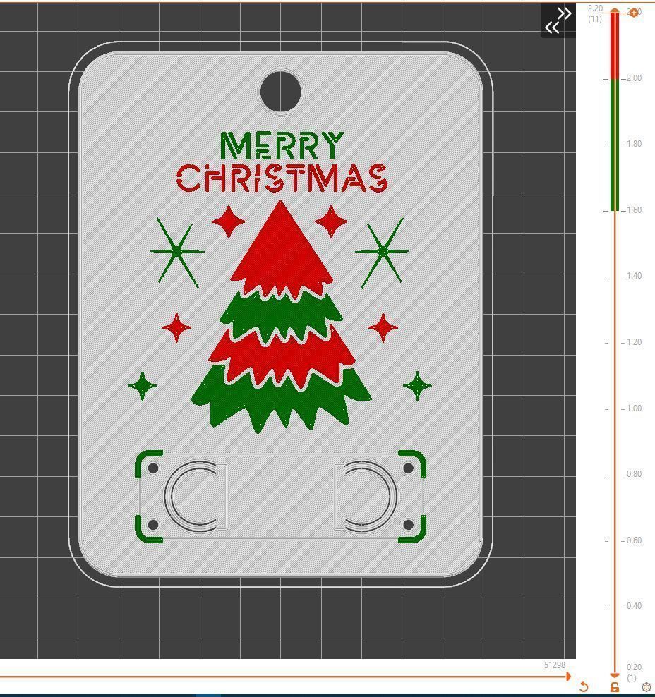 Christmas Money Card holder by AM-MEDIA gift Cash Teen gadget 3D print model_1