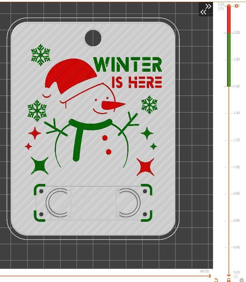 Christmas Money Card holder by AM-MEDIA gift Cash Teen gadget 3D print model_1