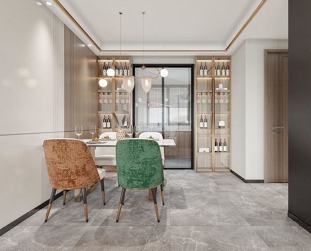 Luxury Modern Restaurant 3D model