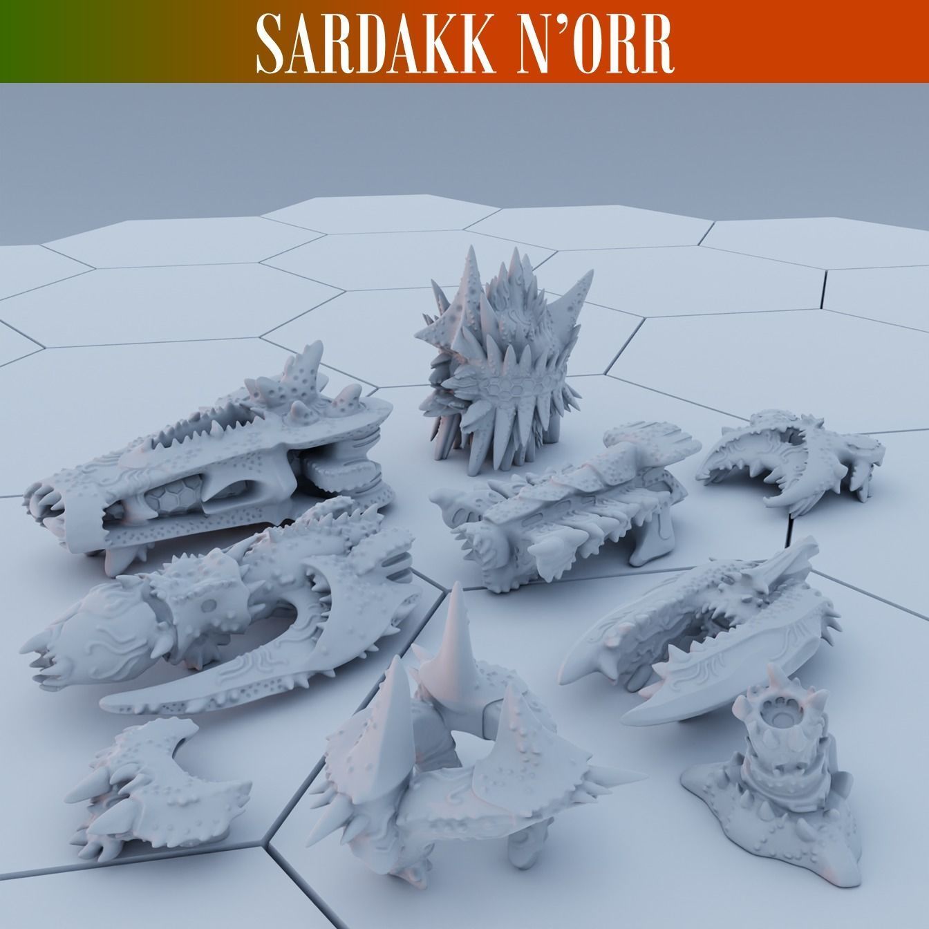 Twilight Imperium Over 150 Unique Ships for 17 factions - Bundle 3D print model_37