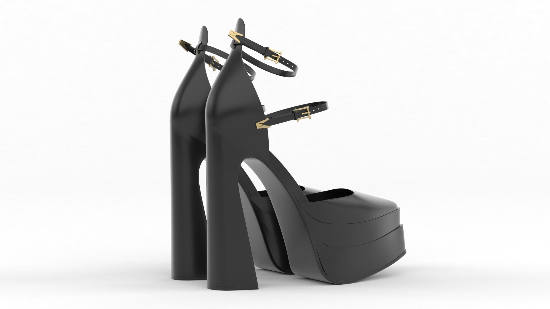 Women Shoes 3D model_3