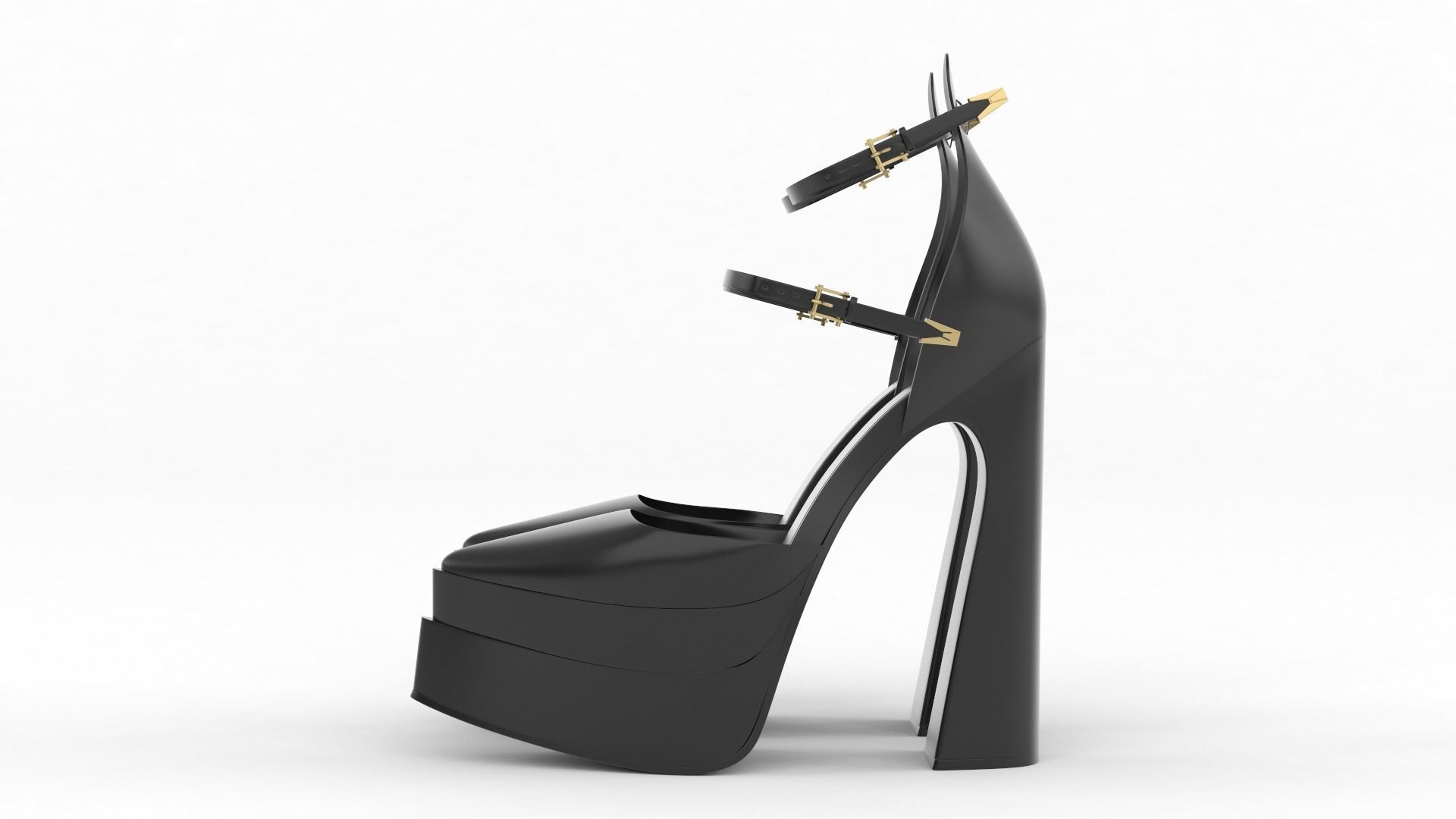 Women Shoes 3D model_2