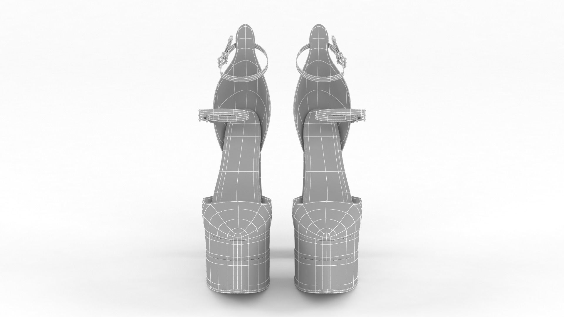 Women Shoes 3D model_9