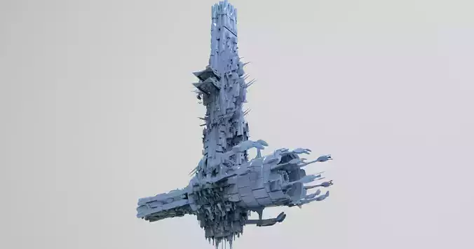 Alien mothership harvester base ship