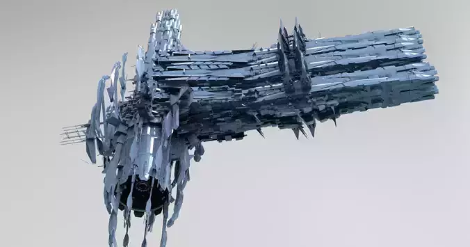 Alien mothership harvester space fusalage