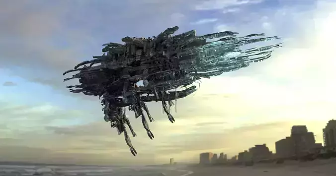 Alien mothership harvester scout