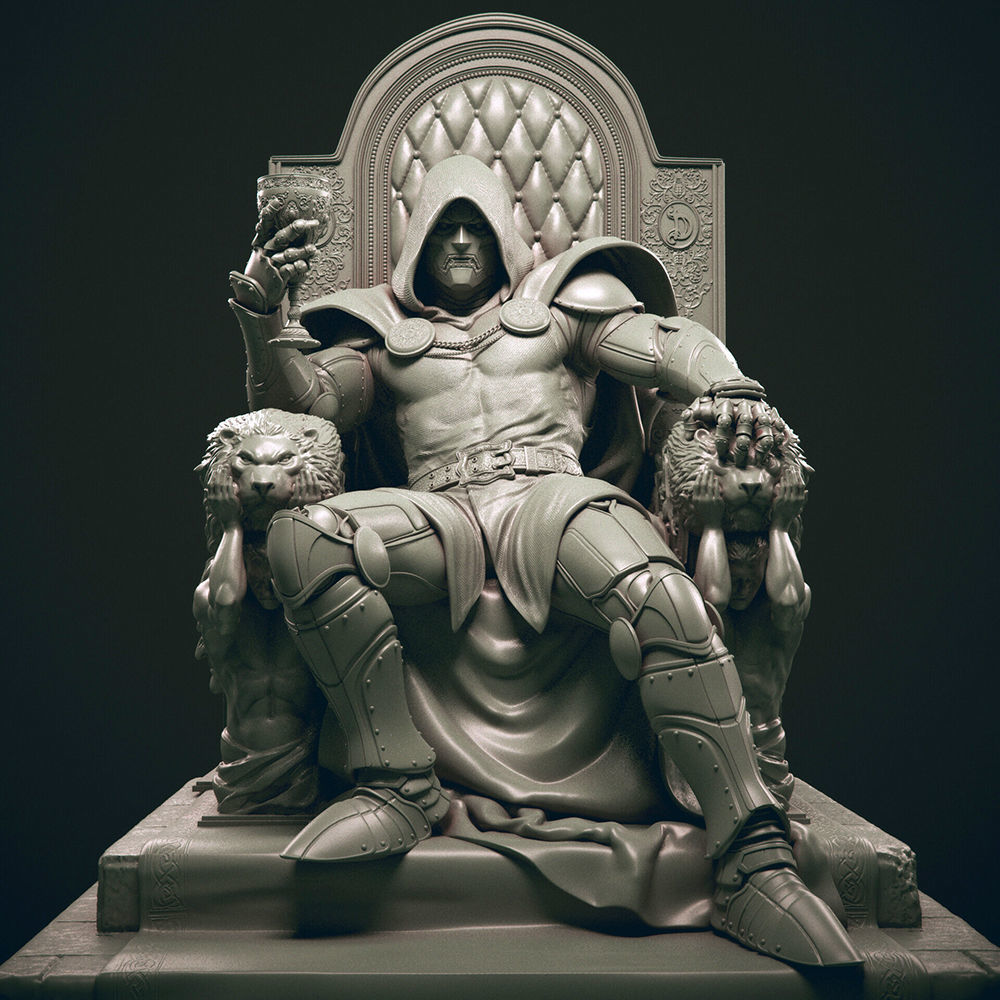 Dr Doom 3D Model Ready to Print STL 3D print model_11