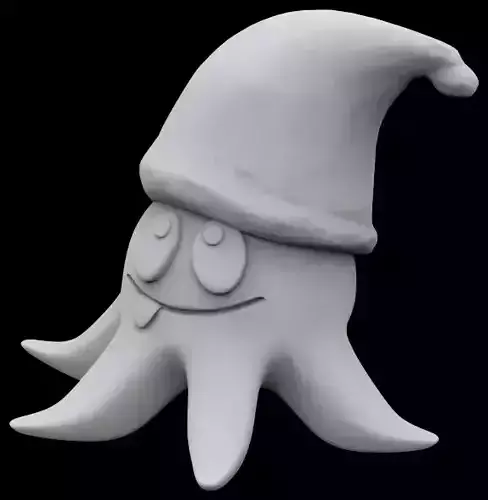 Octopus santa 3D print model