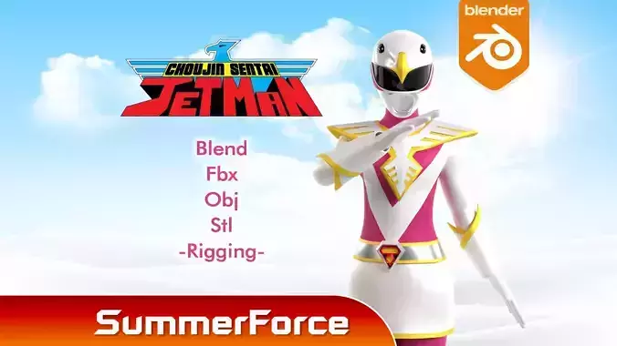 White Swan - Chojin Sentai Jetman 3D model