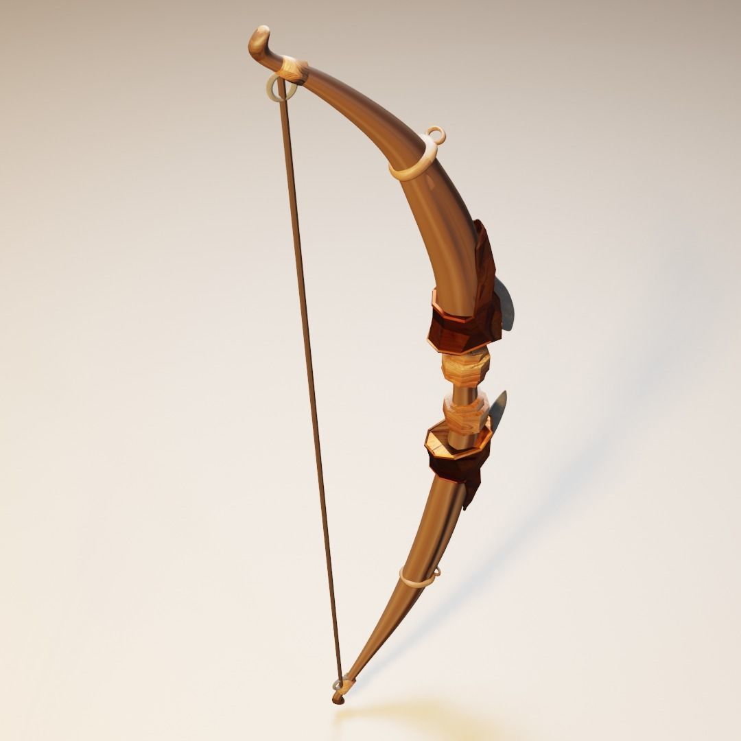 Elegance in Simplicity Lowpoly Bow - A 3D Masterpiece free 3D model ...