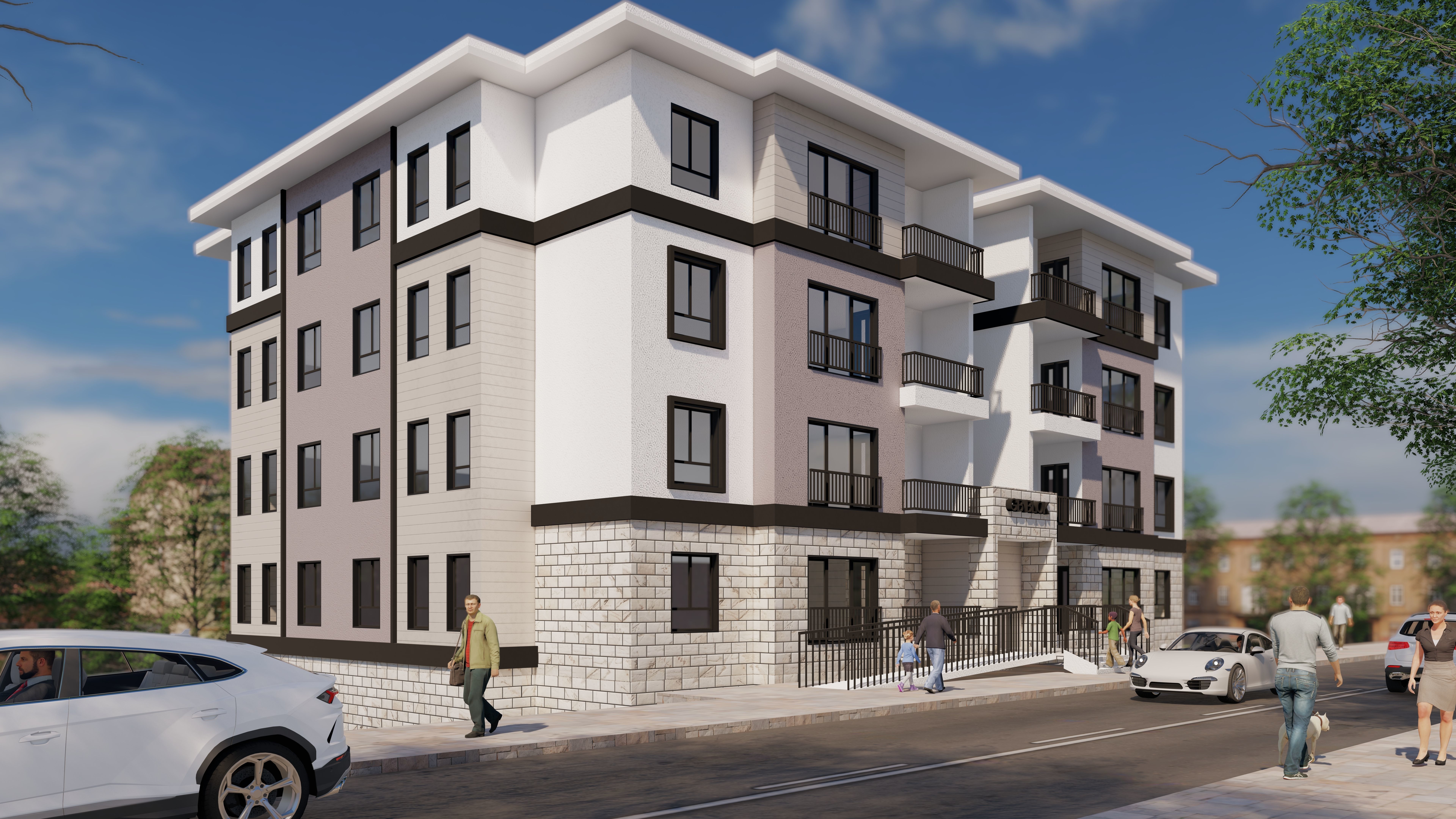 2 Apartment Buildings 3D model_2