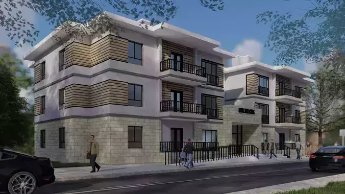 Modern Apartment Building