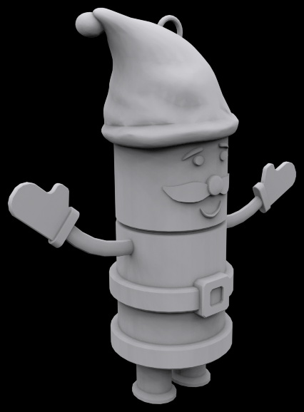 Santa toy 3D print model_1