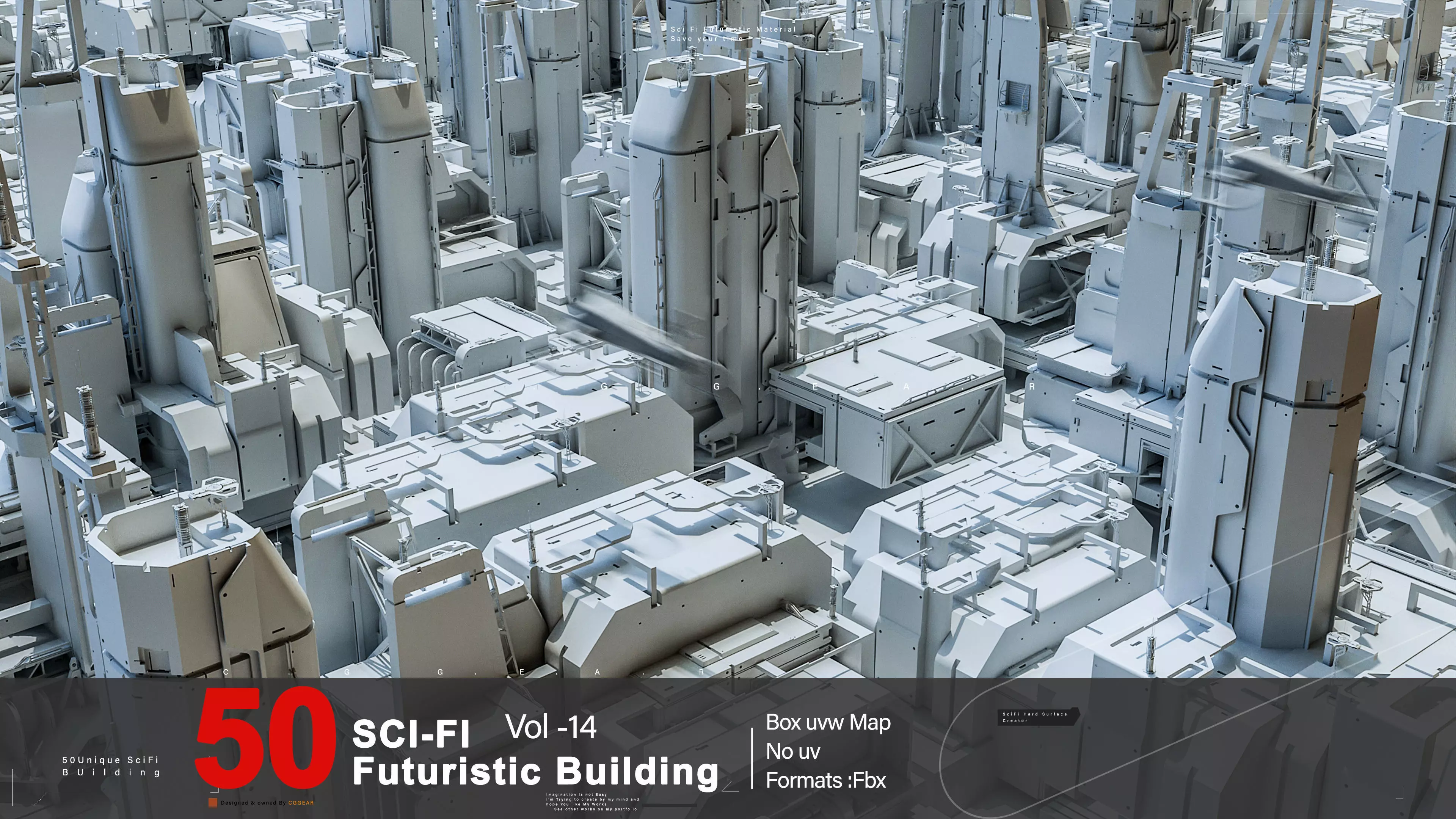 Sci-fi Futuristic Building VOl 15 3D model_0