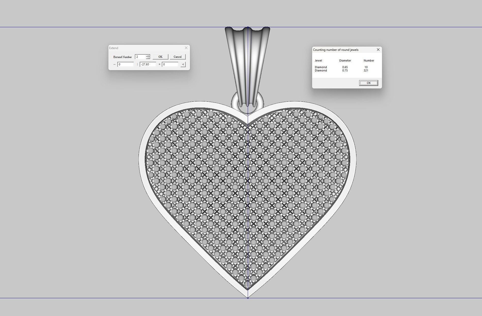 Heart Pendant  3D print model_1
