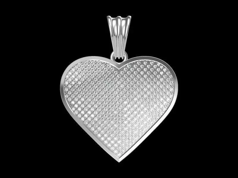 Heart Pendant  3D print model_0