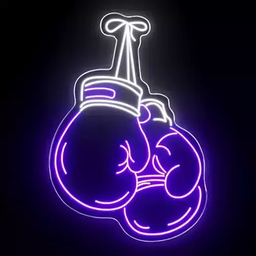 Boxing Gloves Neon Sign