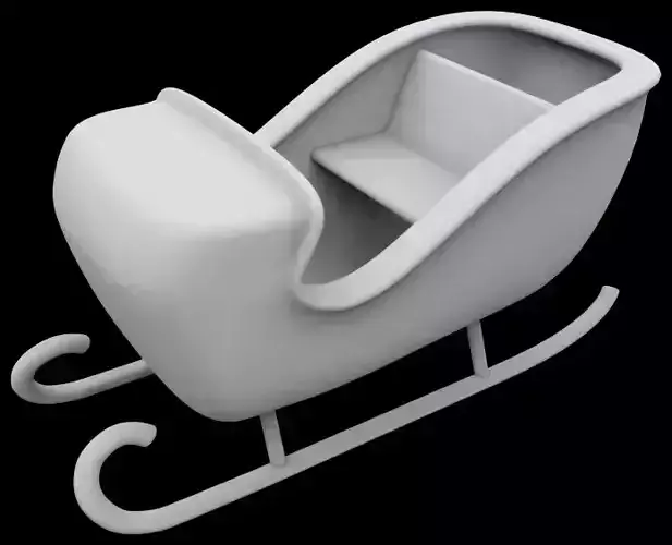 Sleigh ornament 3D print model