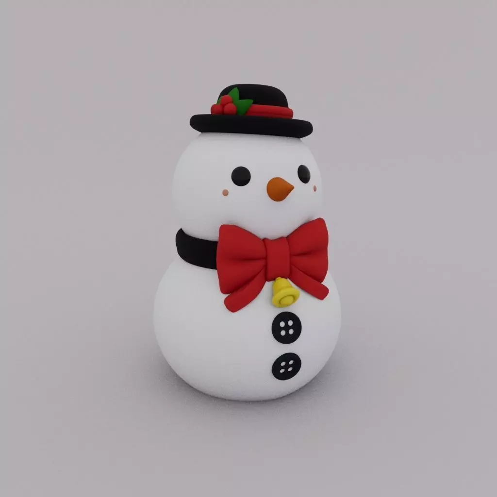 CHRISTMAS SPECIAL - SNOWMAN 01 3D print model_0