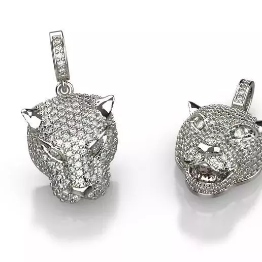 Panther Pendant 3D print model_0