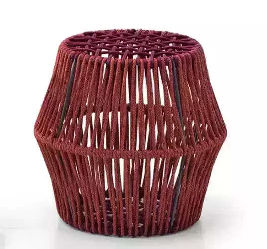 Saba italia Ziggy 0471   ZG PFB Stool  BARREL POUF 3D model