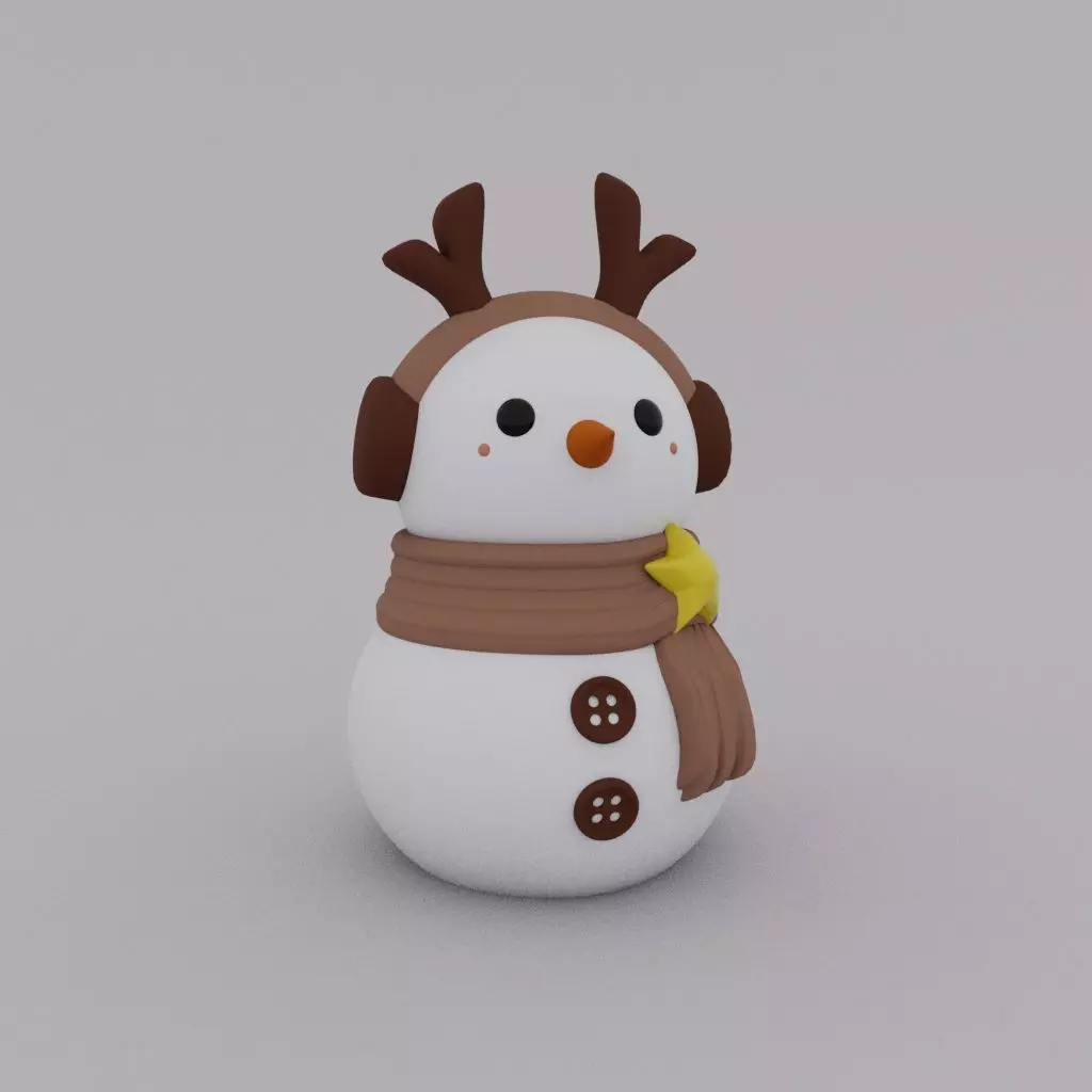 CHRISTMAS SPECIAL - SNOWMAN 03 3D print model_0