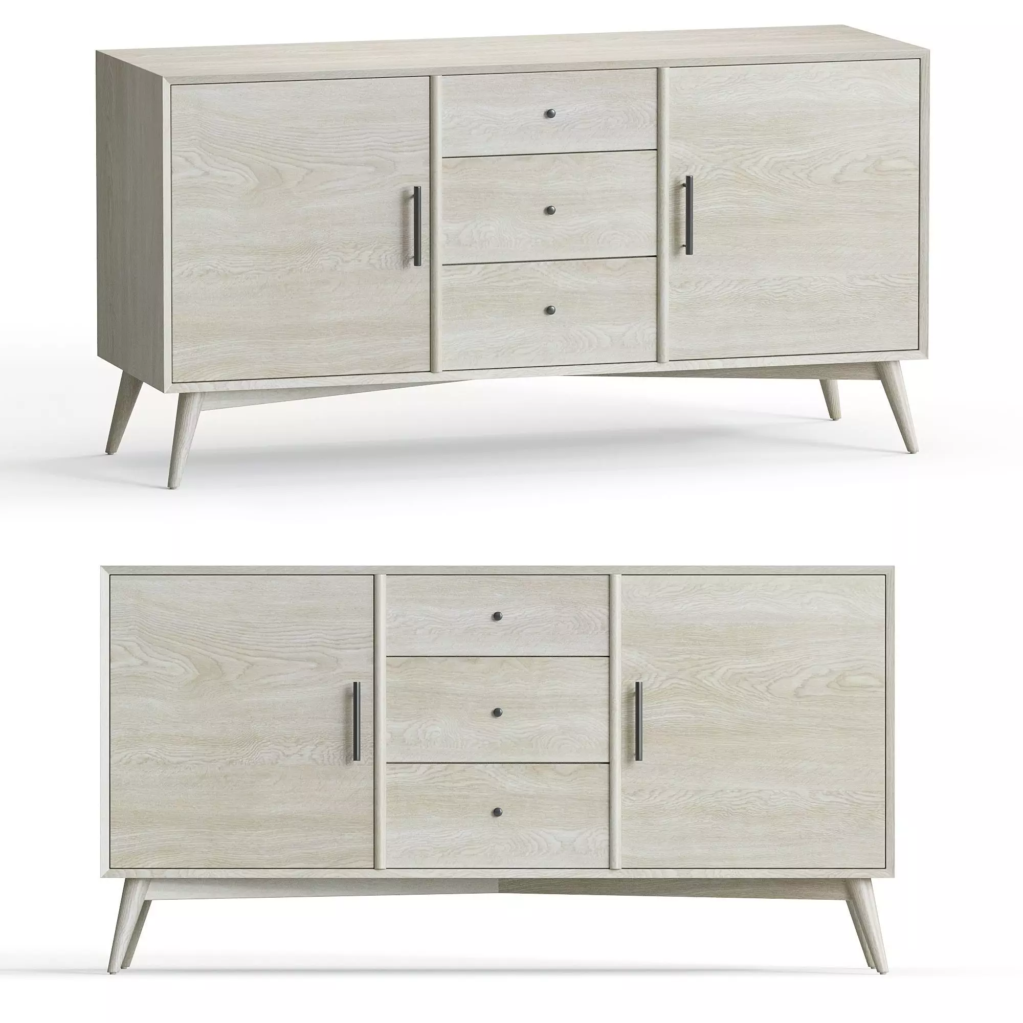 Mid Century Buffet 3D model_0