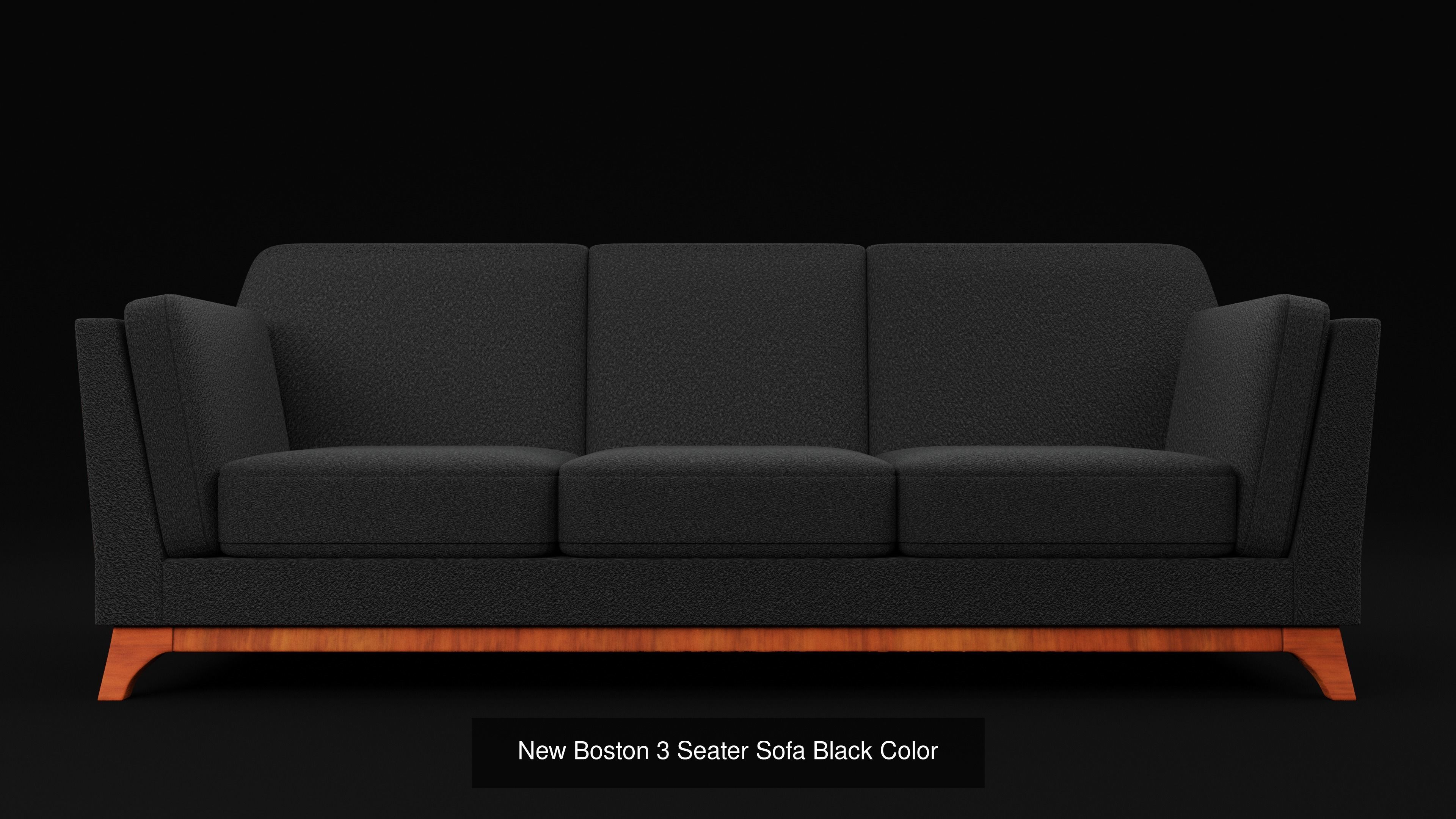 New 3D Boston Sofas Set Back Color 3 Models 3D Collection _1